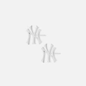 New York Yankees Earrings - Silver - Stainless Steel